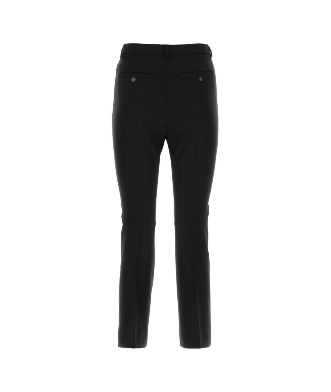 SPORTMAX Черные шерстяные брюки узкие, фото 2