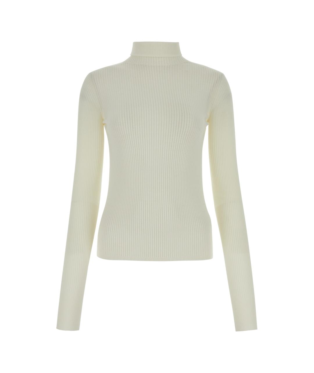 SPORTMAX Белая шерстяная водолазка, фото 1