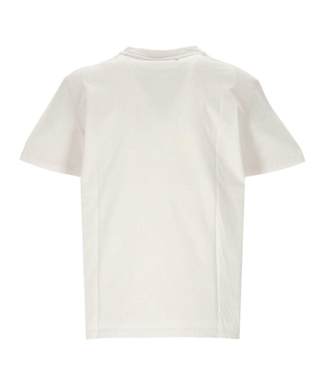 GOLDEN GOOSE DELUXE BRAND Белая хлопковая футболка, фото 3