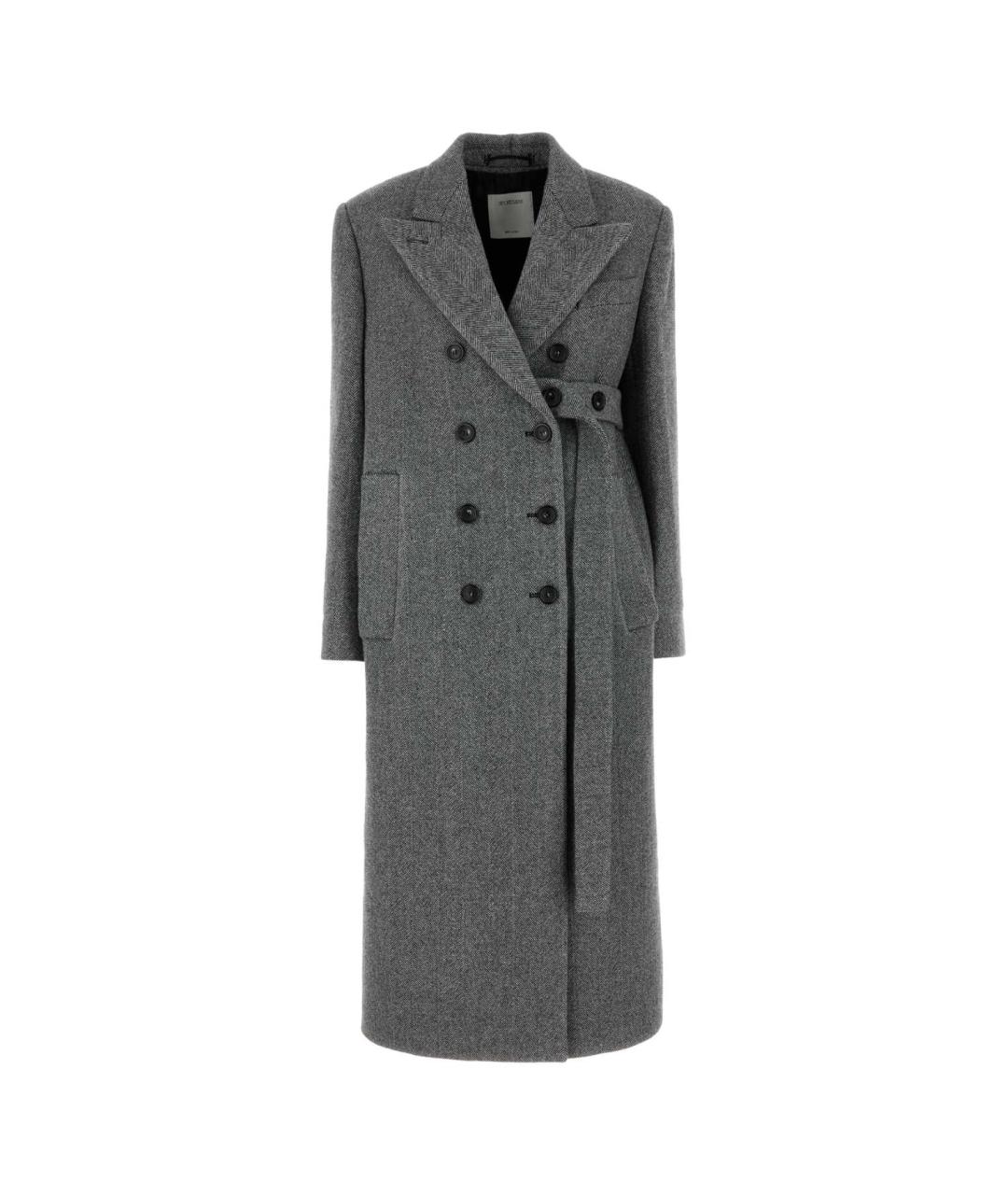 SPORTMAX Серое шерстяное пальто, фото 1