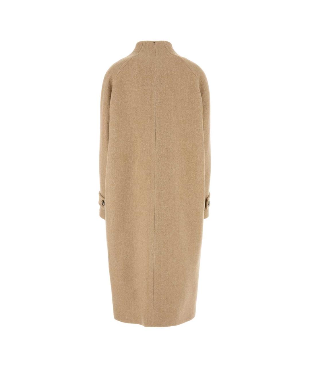 SPORTMAX Бежевое шерстяное пальто, фото 2