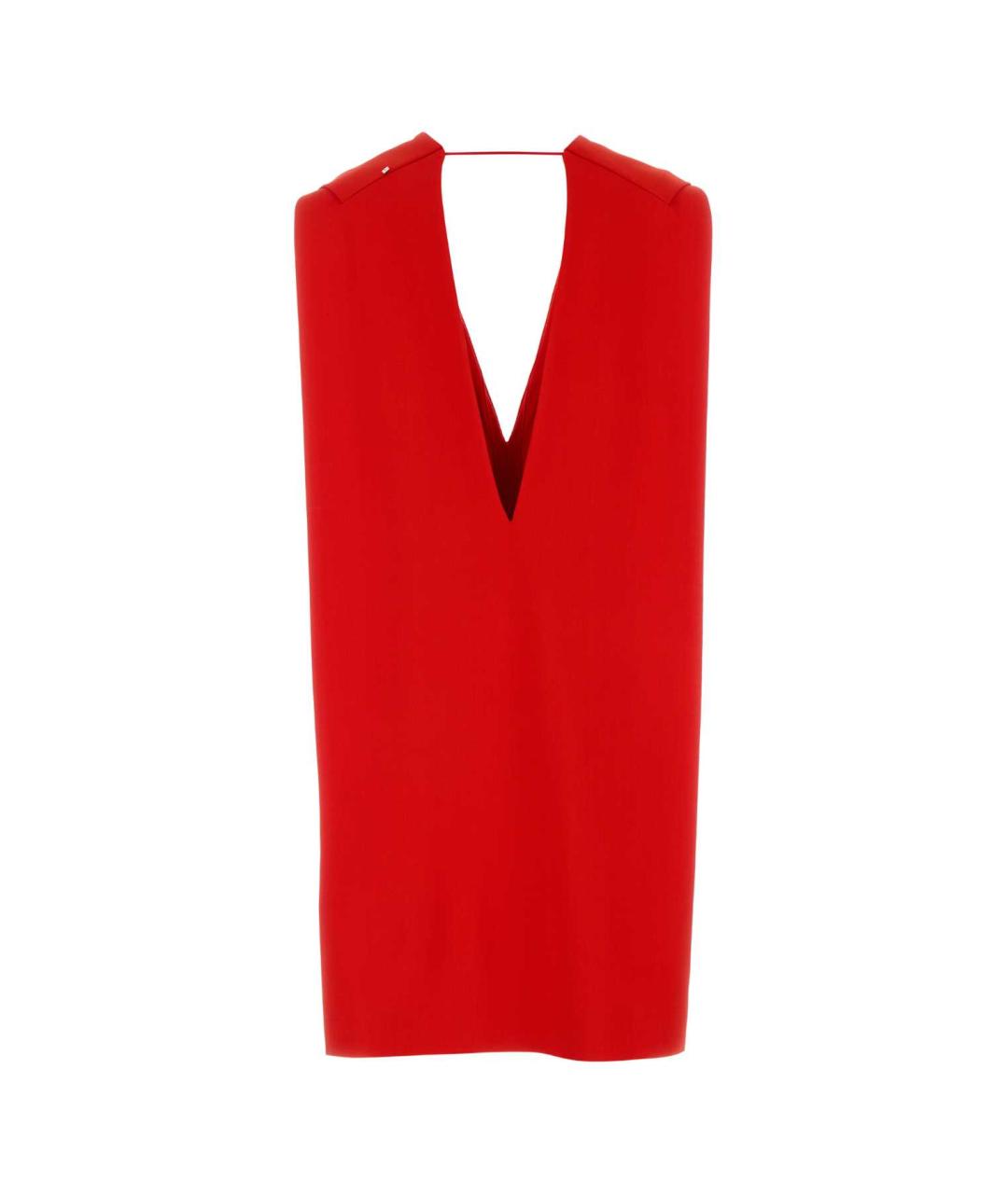 SPORTMAX Красное вискозное повседневное платье, фото 2