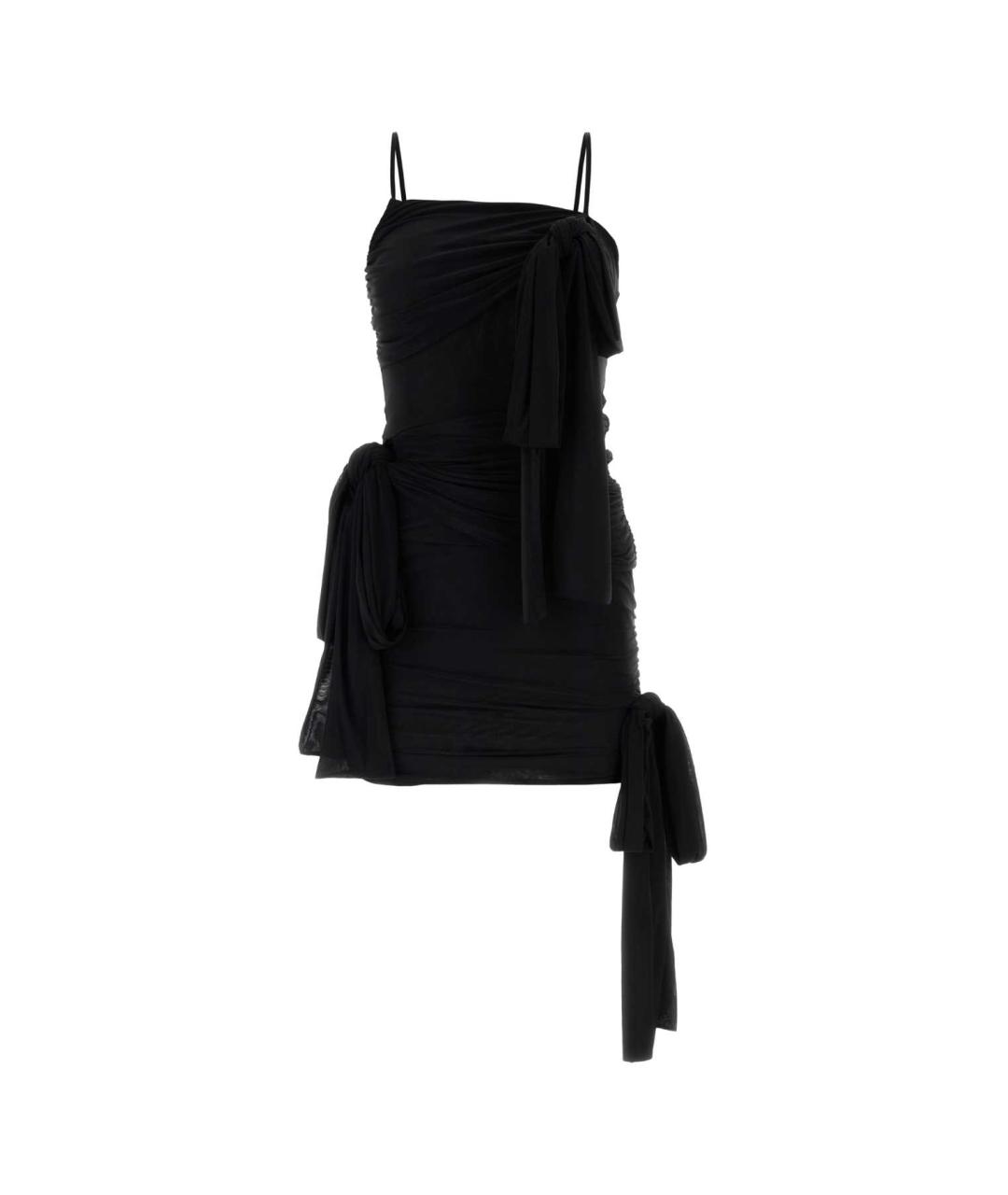 BLUMARINE Черное полиамидовое коктейльное платье, фото 1
