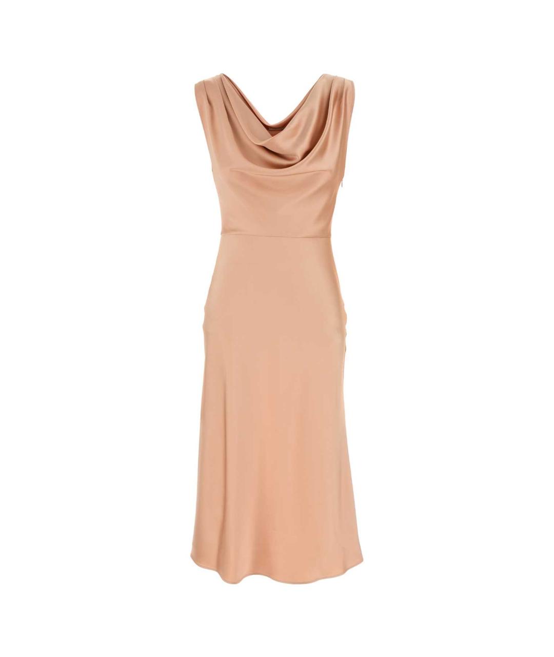 BLUMARINE Розовое ацетатное коктейльное платье, фото 1