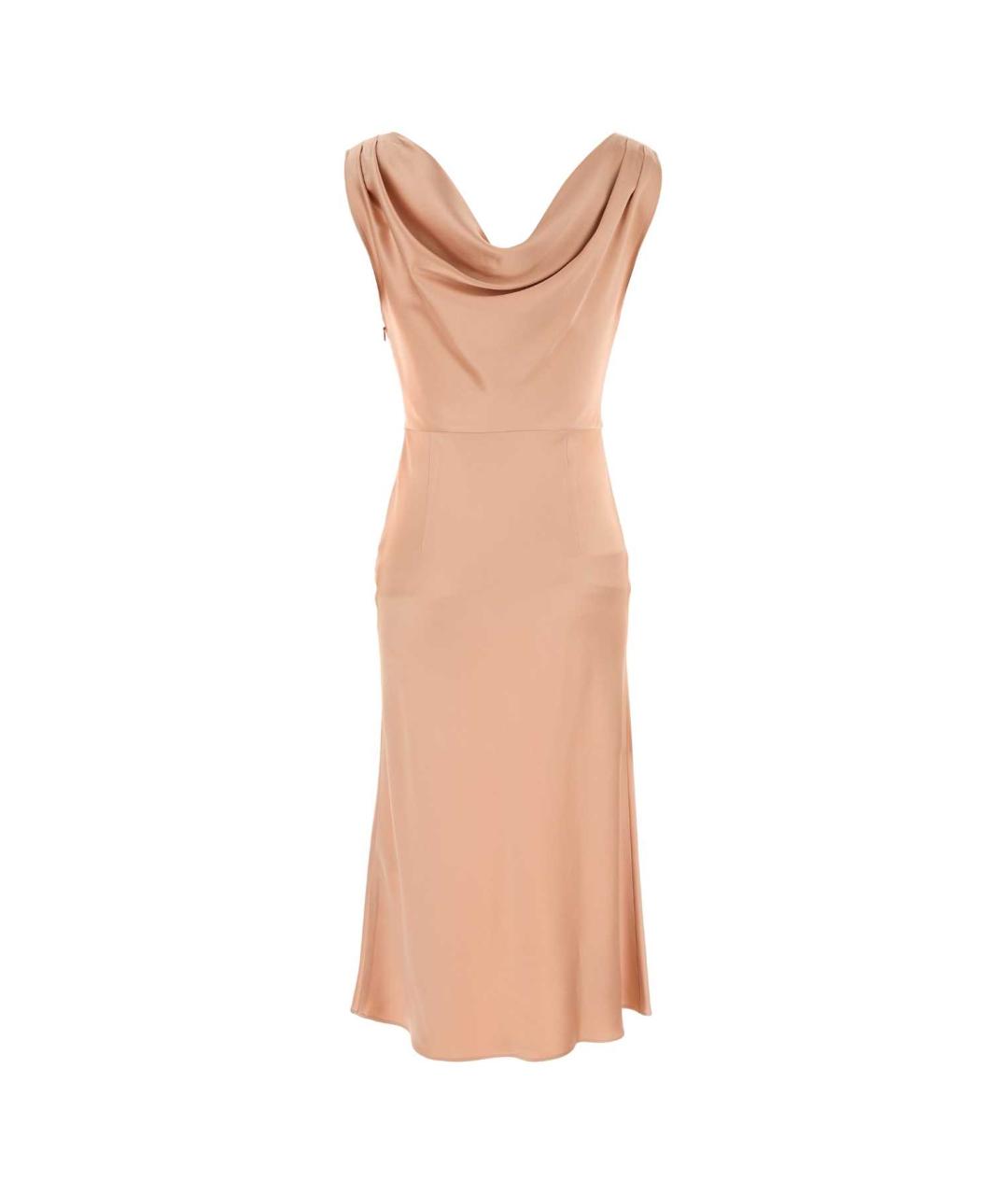 BLUMARINE Розовое ацетатное коктейльное платье, фото 2