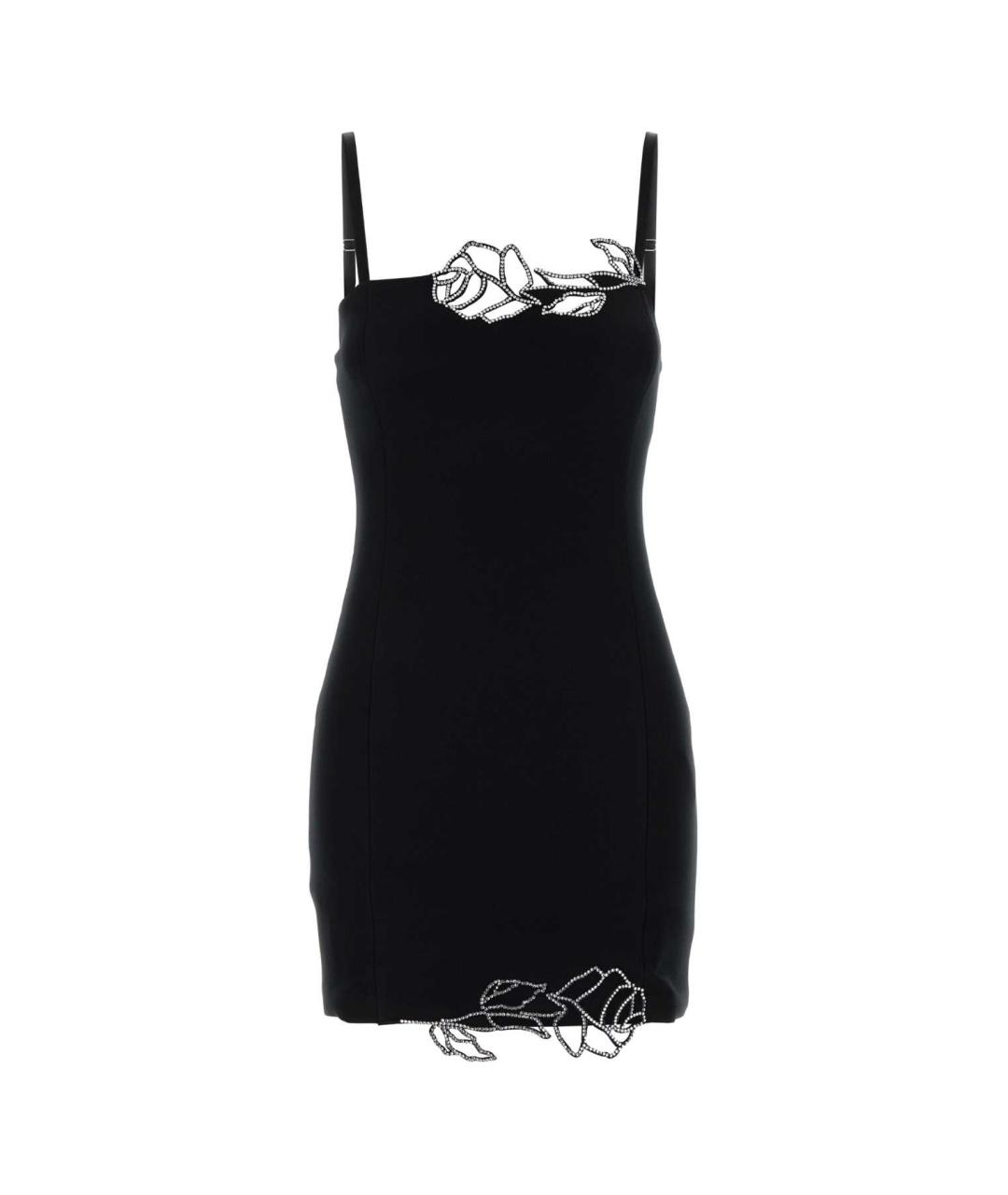 BLUMARINE Черное полиэстеровое коктейльное платье, фото 1
