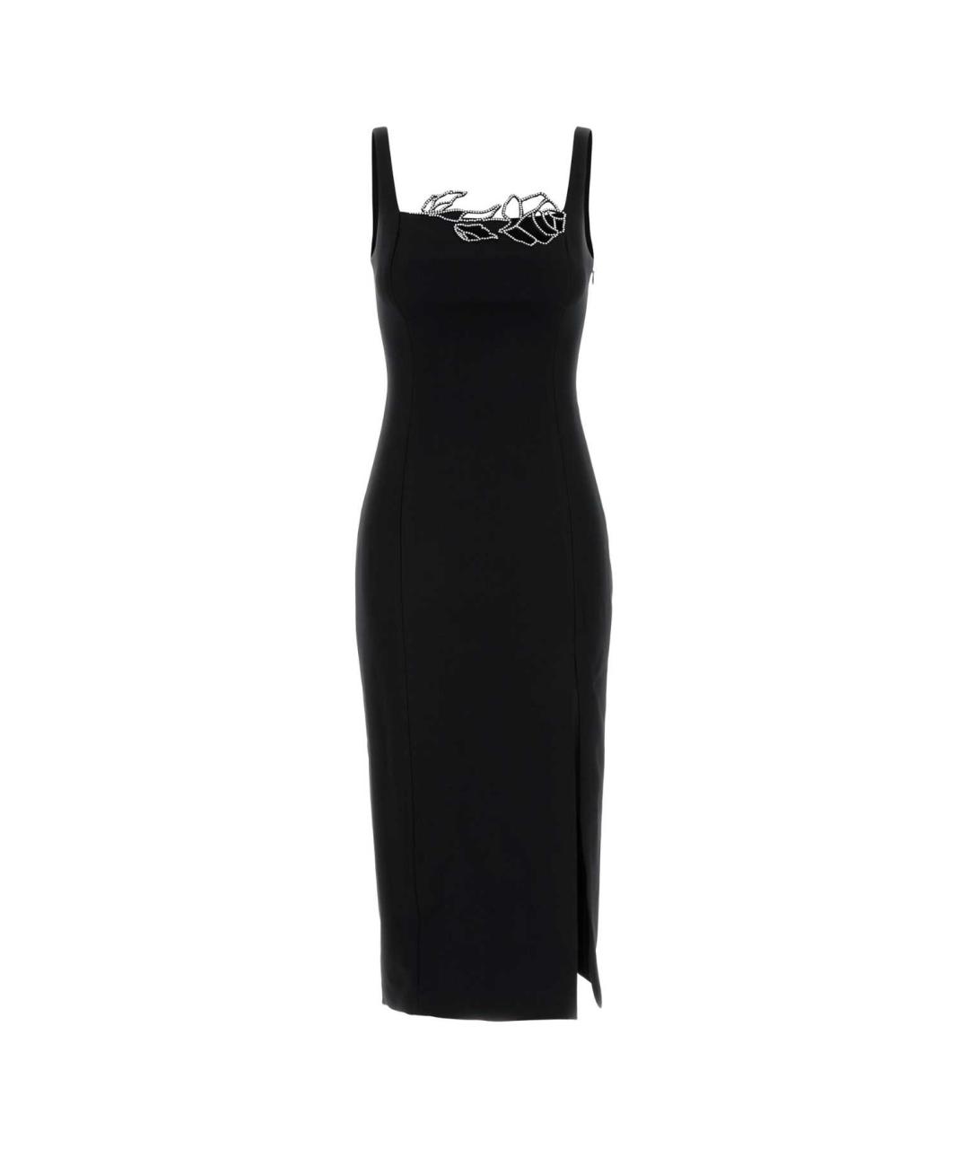 BLUMARINE Черное полиэстеровое коктейльное платье, фото 1
