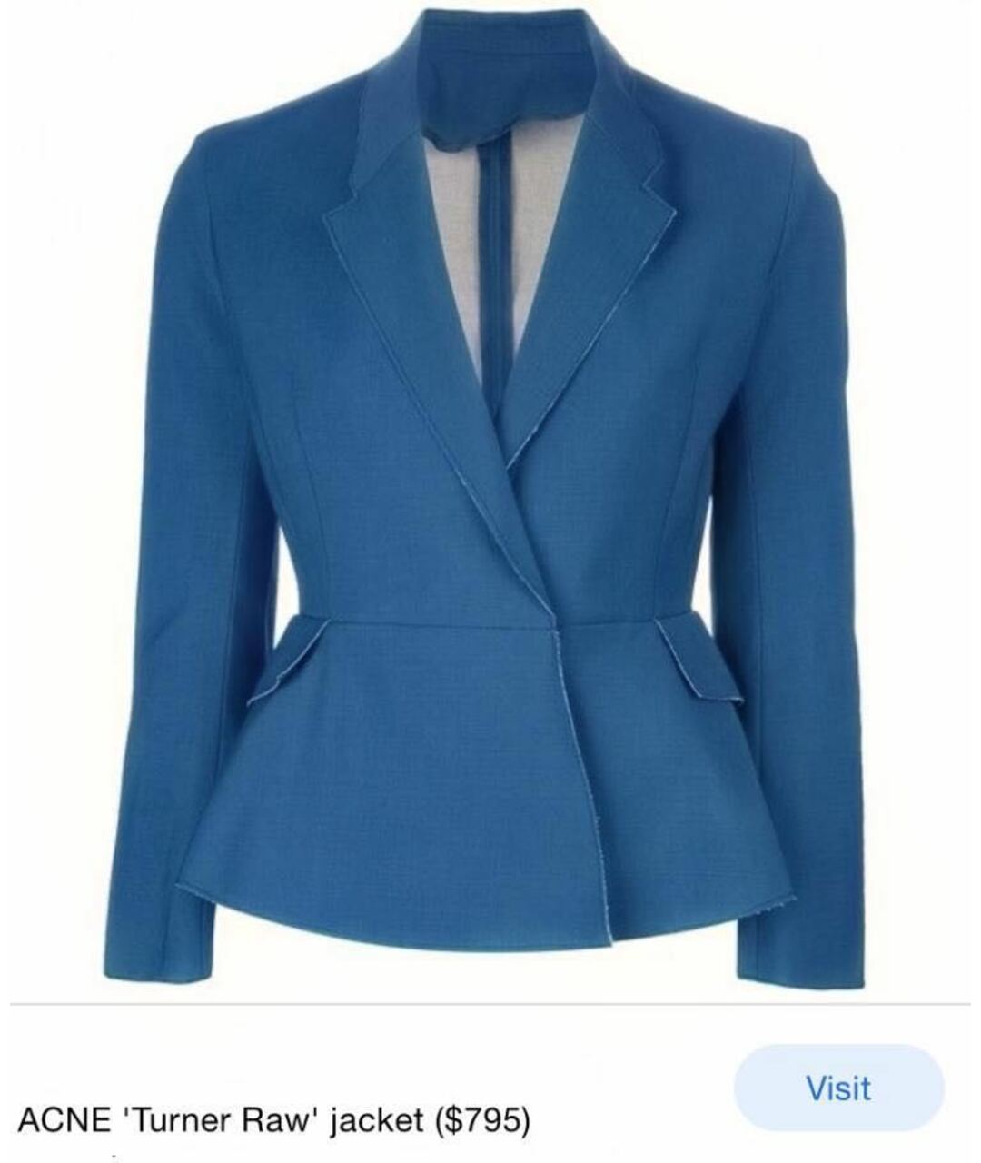 ACNE STUDIOS Синий жакет/пиджак, фото 7