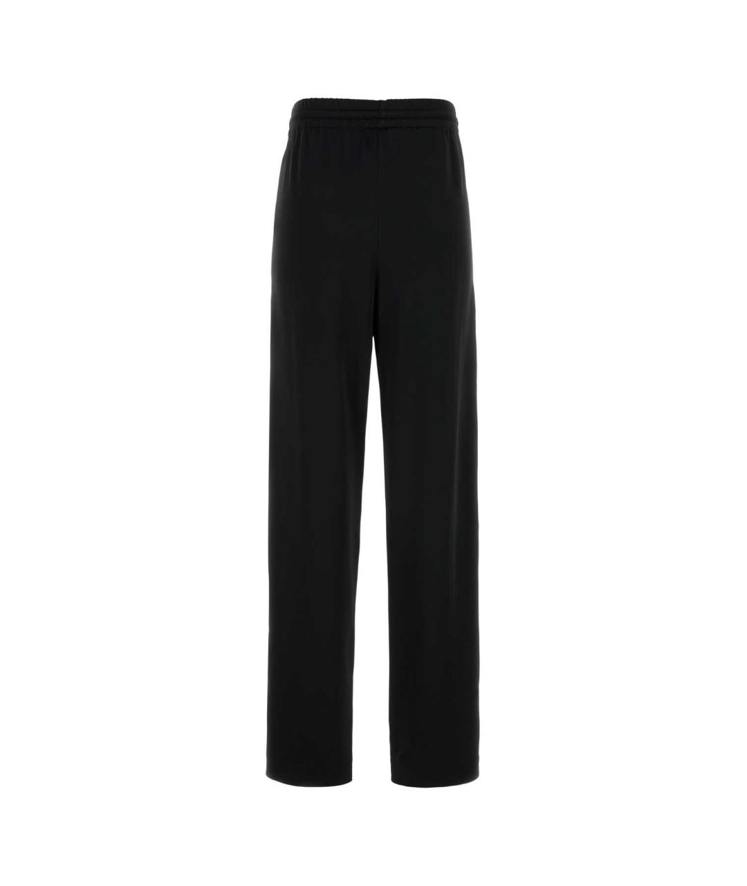 BLUMARINE Черные ацетатные прямые брюки, фото 2