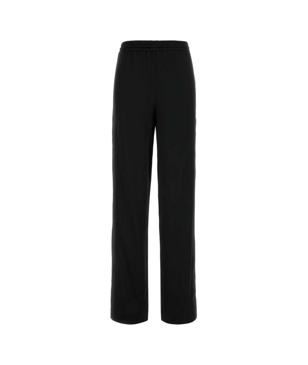 BLUMARINE Черные ацетатные прямые брюки, фото 1