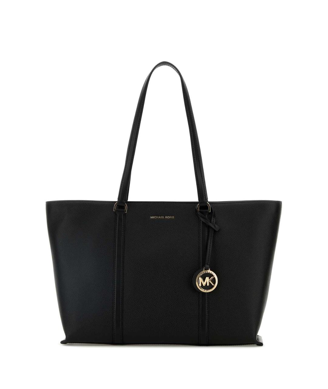 MICHAEL KORS Черная кожаная сумка тоут, фото 1