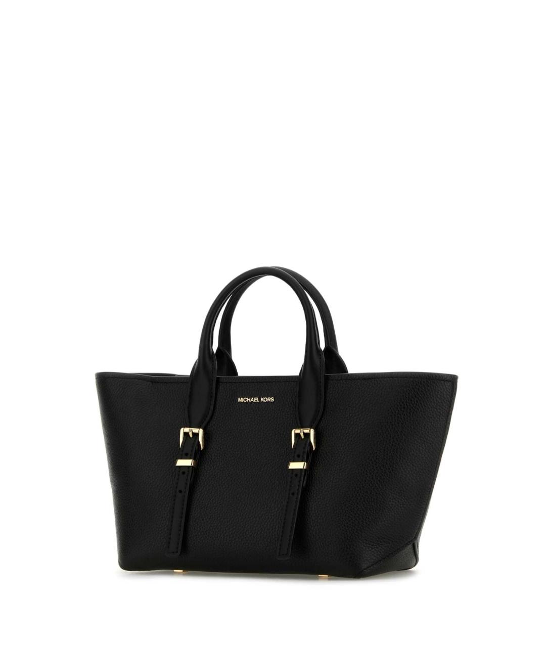 MICHAEL MICHAEL KORS Черная кожаная сумка тоут, фото 2