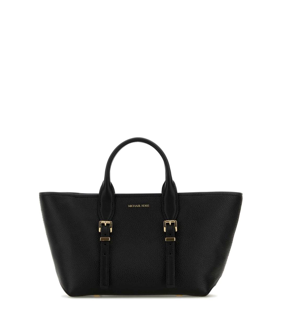 MICHAEL MICHAEL KORS Черная кожаная сумка тоут, фото 1