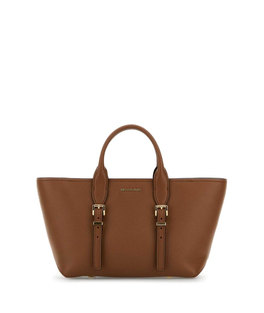 MICHAEL MICHAEL KORS Коричневая кожаная сумка тоут, фото 1