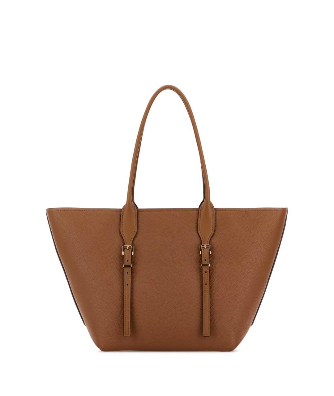 MICHAEL KORS Бежевая кожаная сумка тоут, фото 3