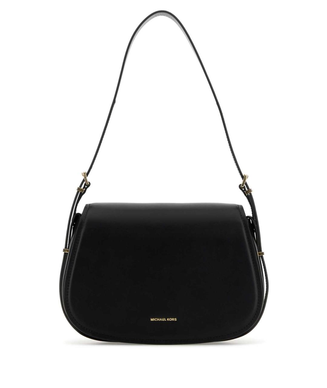 MICHAEL KORS Черная кожаная сумка через плечо, фото 1