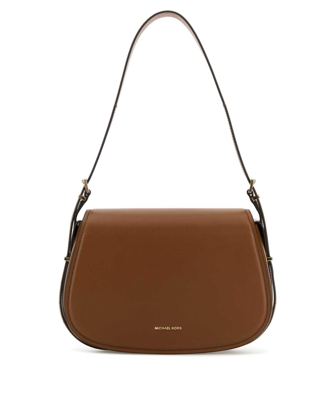 MICHAEL KORS Коричневая кожаная сумка через плечо, фото 1