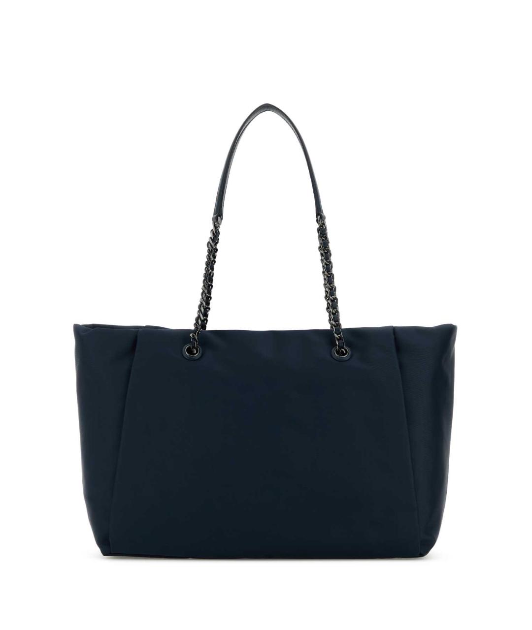 MICHAEL MICHAEL KORS Темно-синяя синтетическая сумка тоут, фото 3