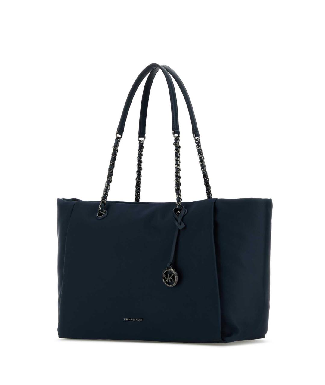 MICHAEL MICHAEL KORS Темно-синяя синтетическая сумка тоут, фото 2