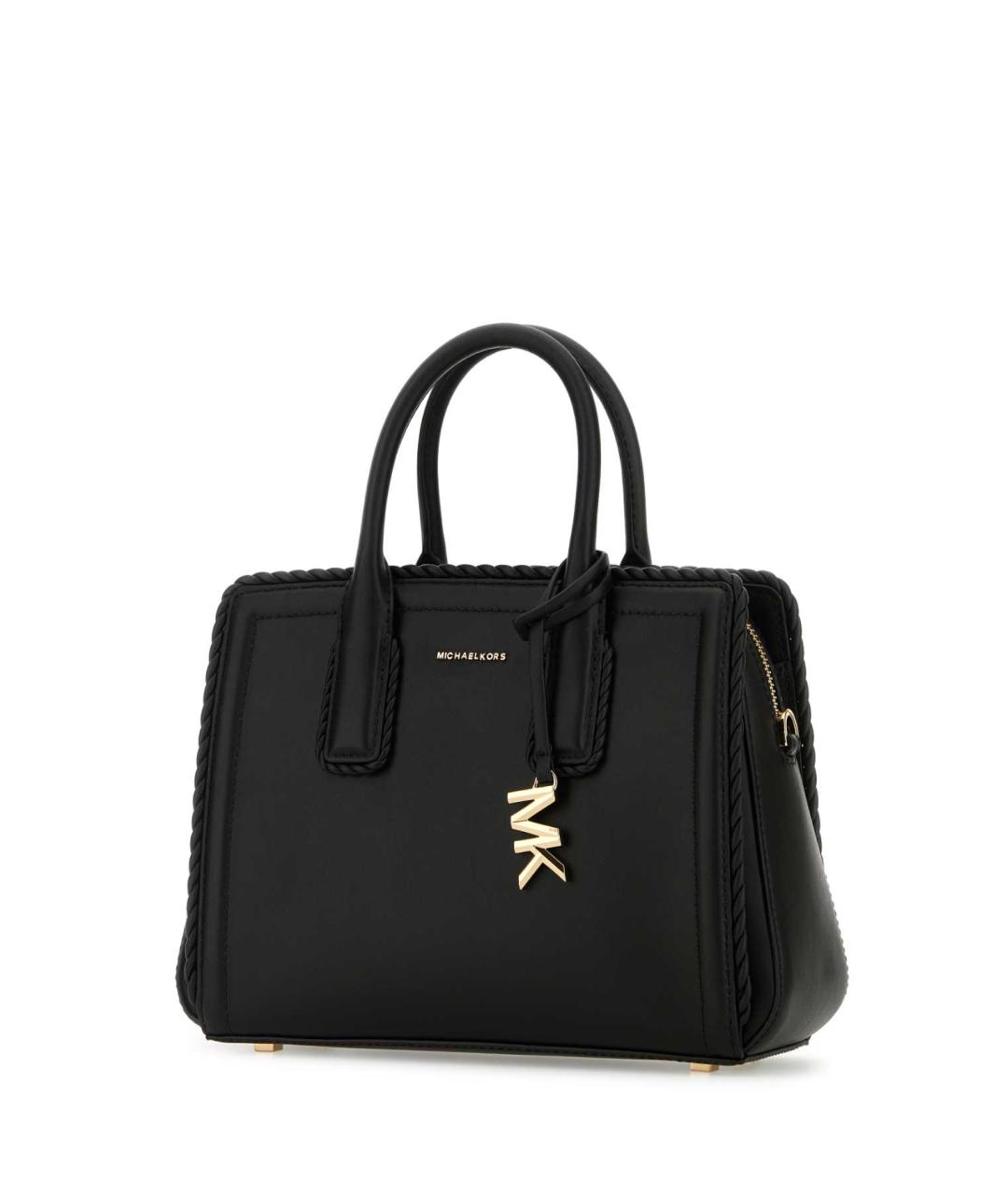 MICHAEL KORS Черная кожаная сумка тоут, фото 2