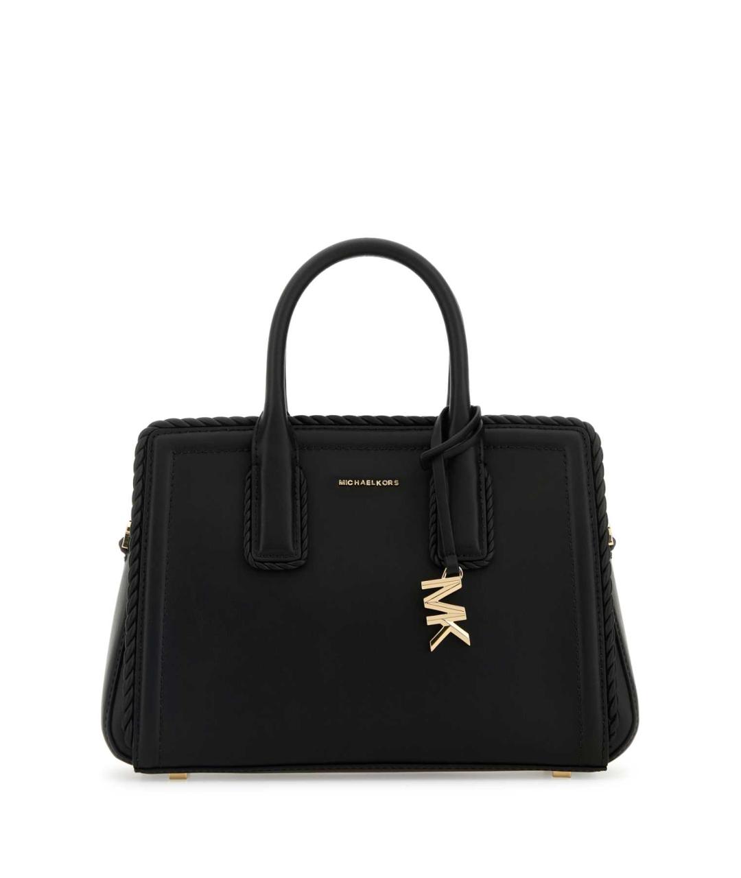 MICHAEL KORS Черная кожаная сумка тоут, фото 1