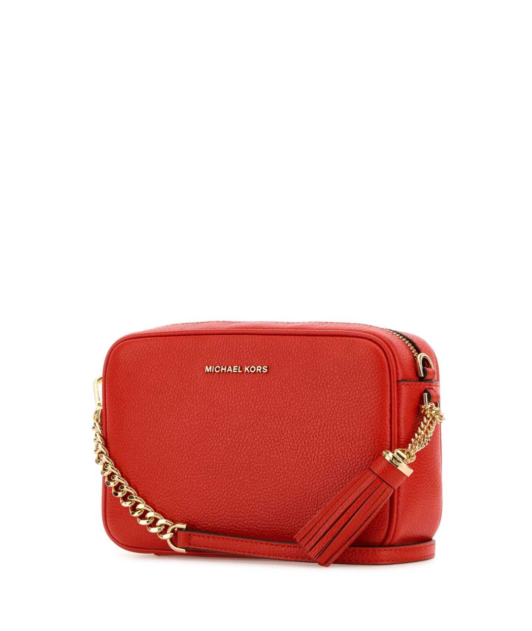 MICHAEL MICHAEL KORS Красная кожаная сумка через плечо, фото 2