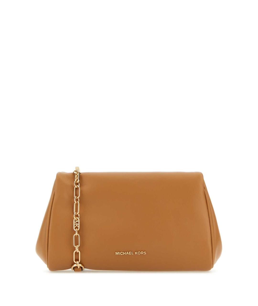 MICHAEL MICHAEL KORS Бежевая кожаная сумка через плечо, фото 1