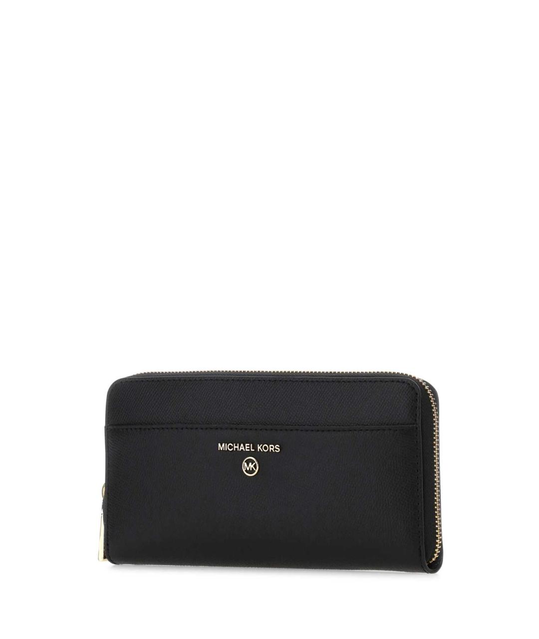 MICHAEL KORS Черный кожаный кошелек, фото 2