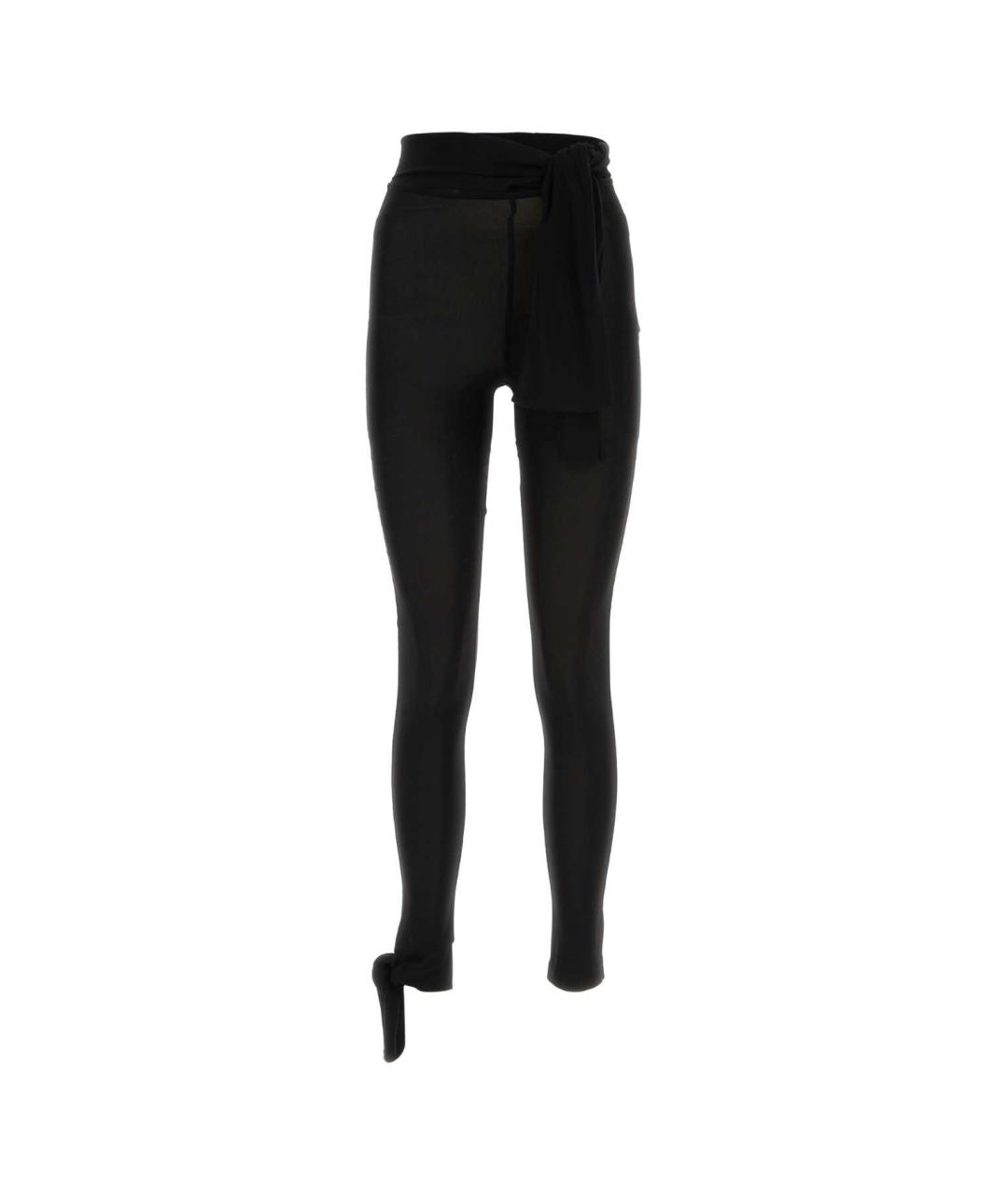 MSGM Черные вискозные леггинсы и велосипедки, фото 1