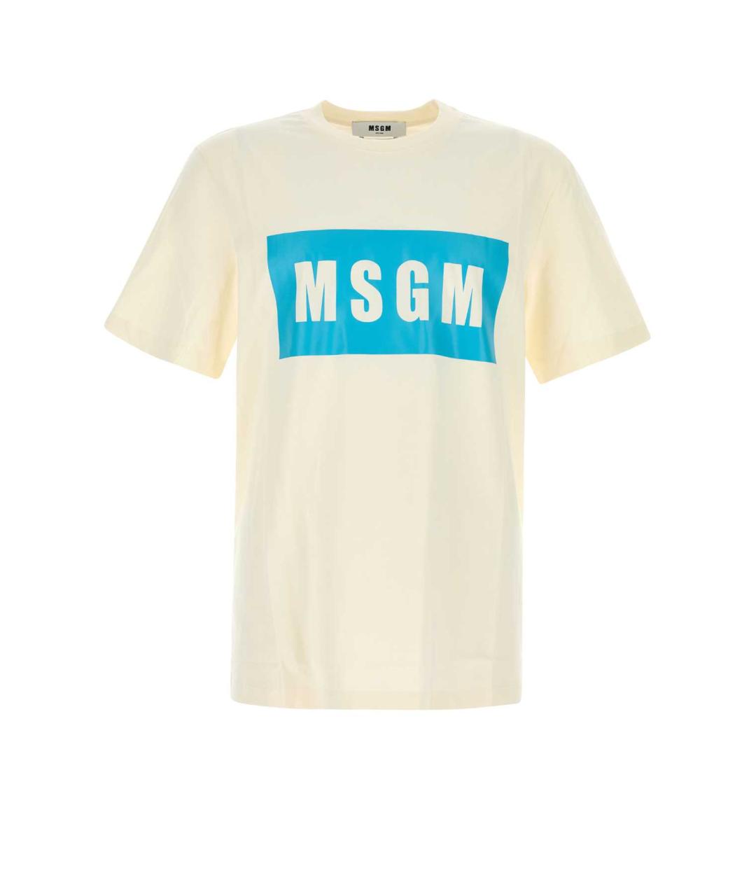MSGM Желтая хлопковая футболка, фото 1