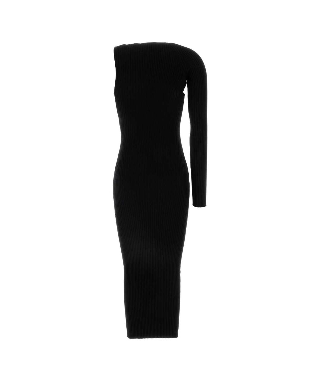 COURREGES Черное вискозное повседневное платье, фото 2