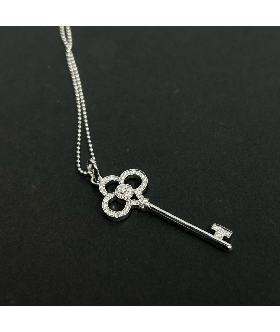 TIFFANY&CO Серебрянный кулон из белого золота, фото 5