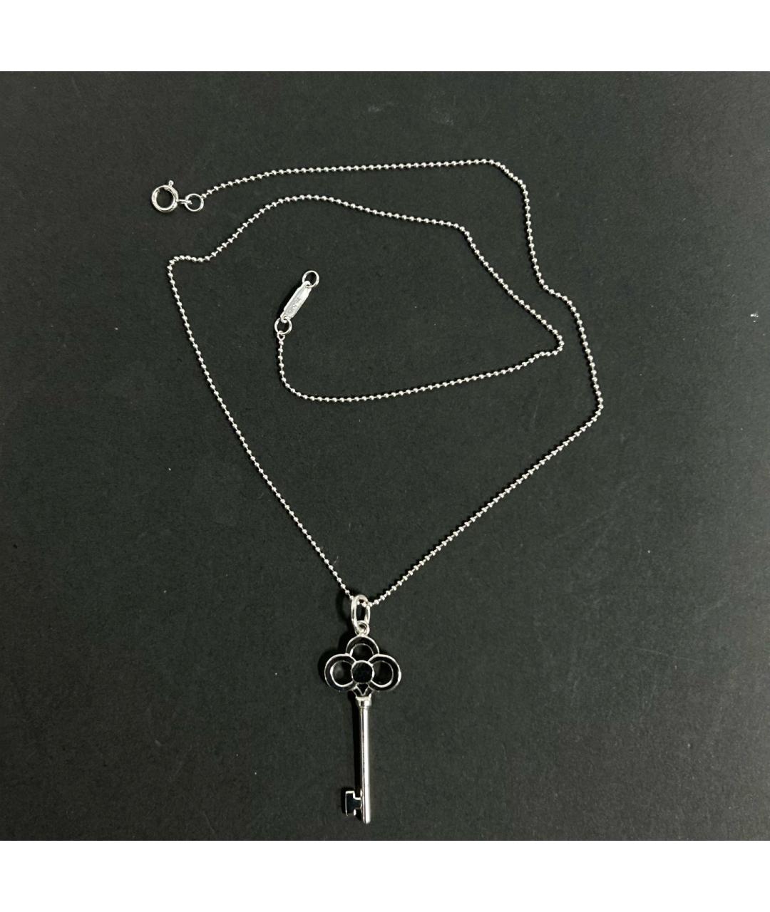 TIFFANY&CO Серебрянный кулон из белого золота, фото 4