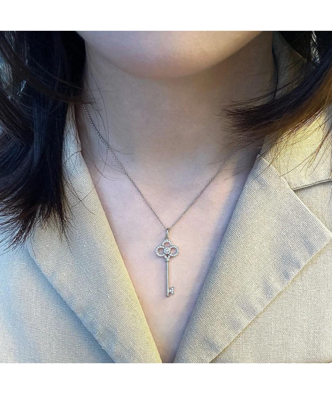 TIFFANY&CO Серебрянный кулон из белого золота, фото 7