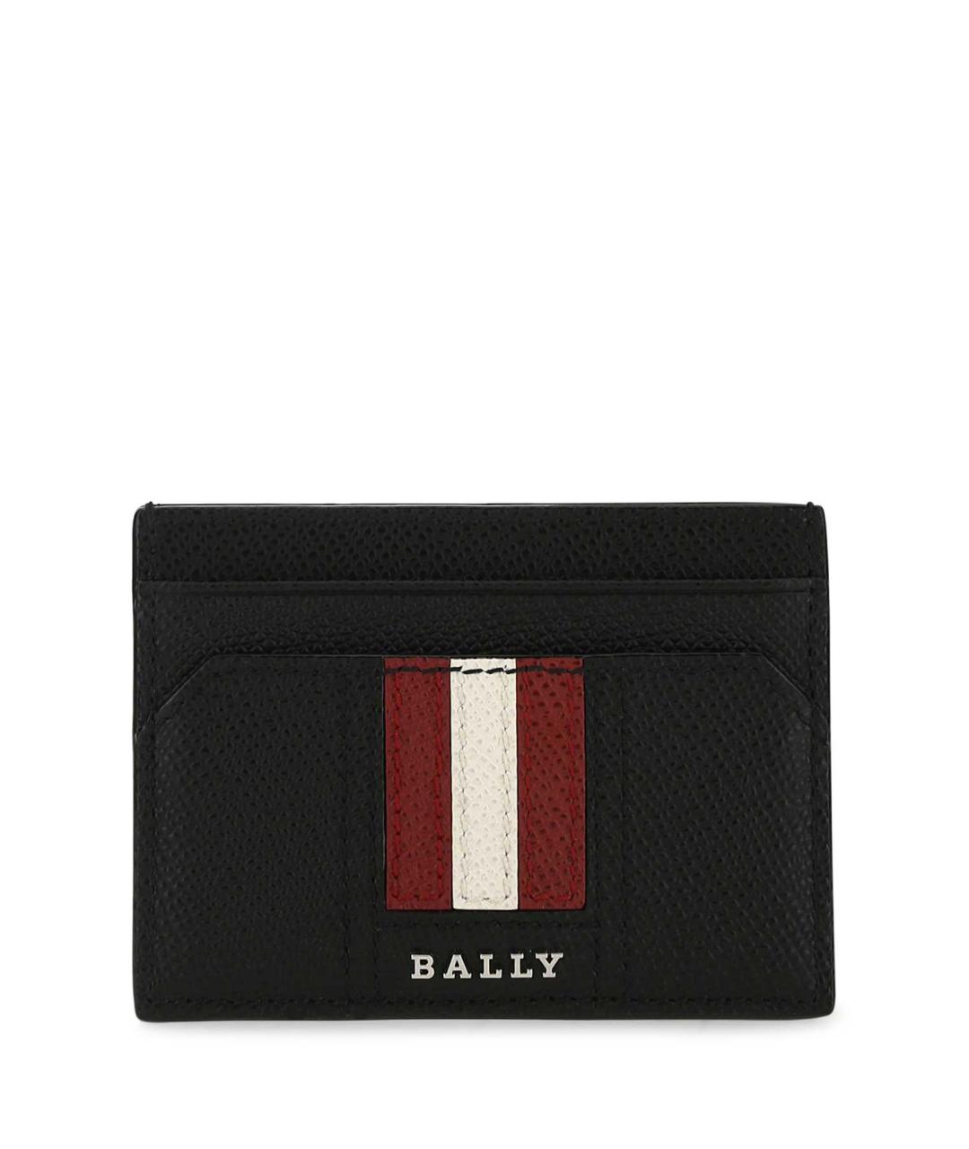 BALLY Черный кожаный кардхолдер, фото 1