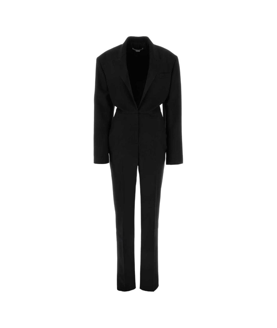STELLA MCCARTNEY Черный хлопковый комбинезон, фото 1