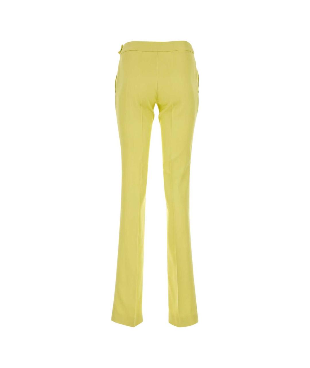 STELLA MCCARTNEY Желтые вискозные брюки узкие, фото 2