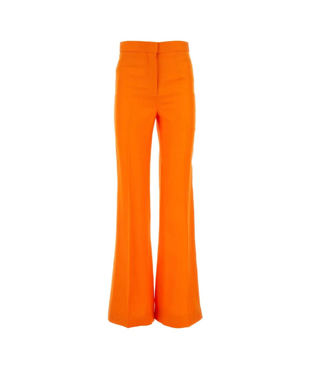STELLA MCCARTNEY Оранжевое вискозные прямые брюки, фото 1