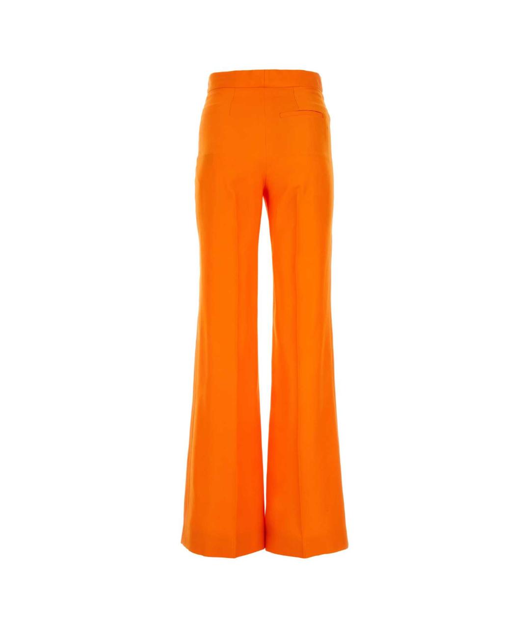 STELLA MCCARTNEY Оранжевое вискозные прямые брюки, фото 2