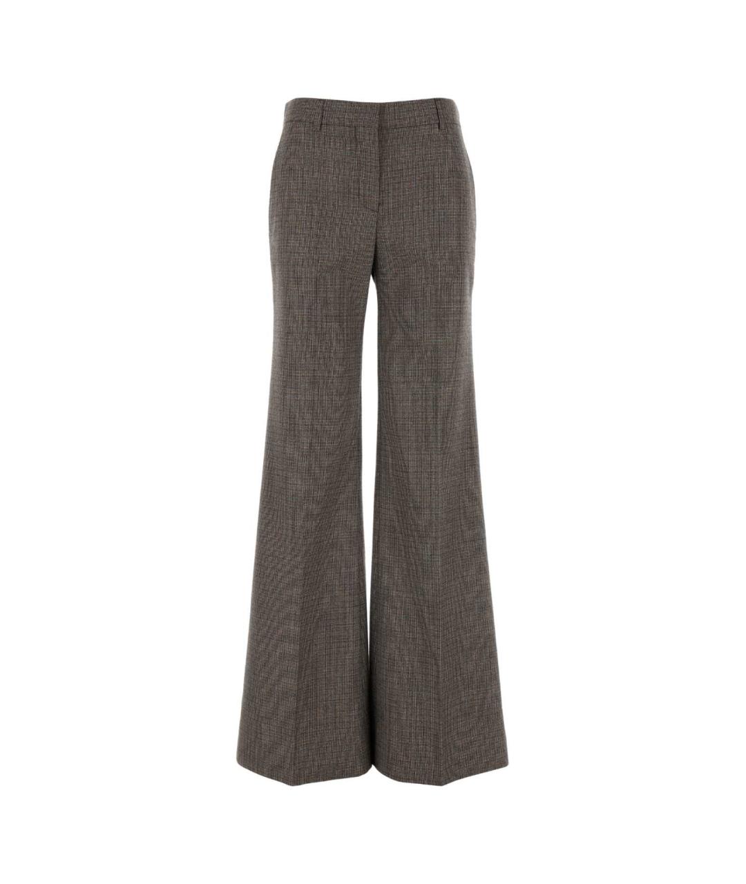 STELLA MCCARTNEY Антрацитовые шерстяные прямые брюки, фото 1