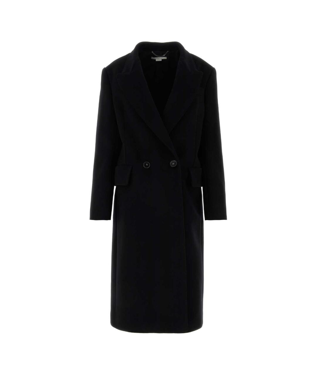 STELLA MCCARTNEY Черное шерстяное пальто, фото 1
