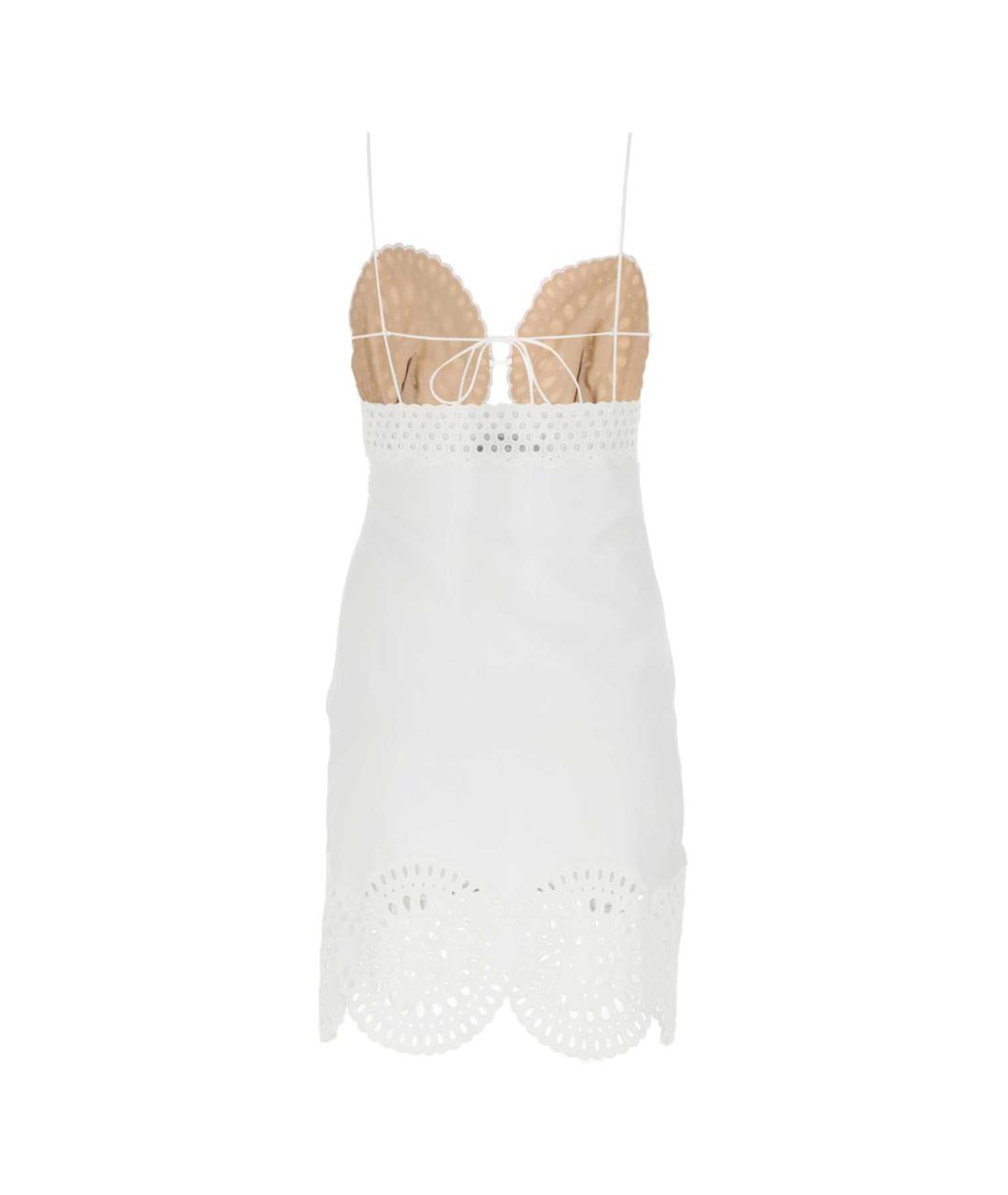 STELLA MCCARTNEY Белое льняное повседневное платье, фото 2