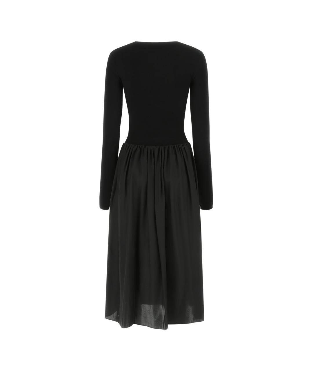 STELLA MCCARTNEY Черное шелковое повседневное платье, фото 2