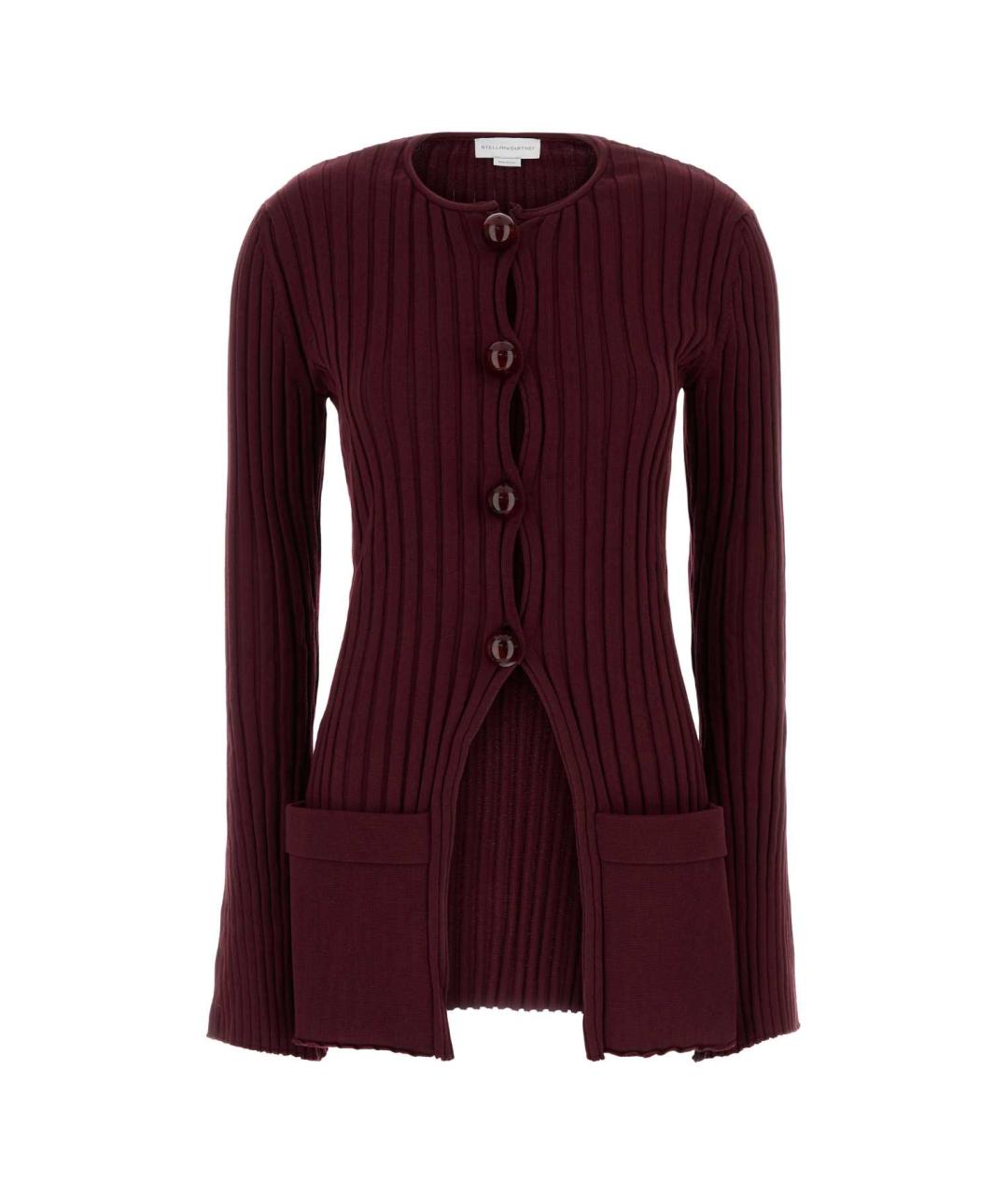 STELLA MCCARTNEY Бордовый хлопковый кардиган, фото 1