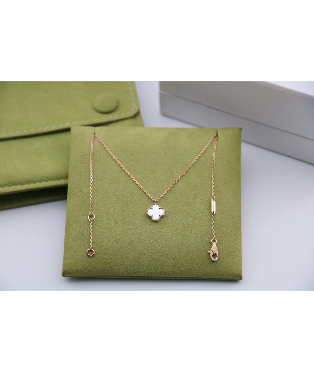 VAN CLEEF & ARPELS Белый кулон из желтого золота, фото 4
