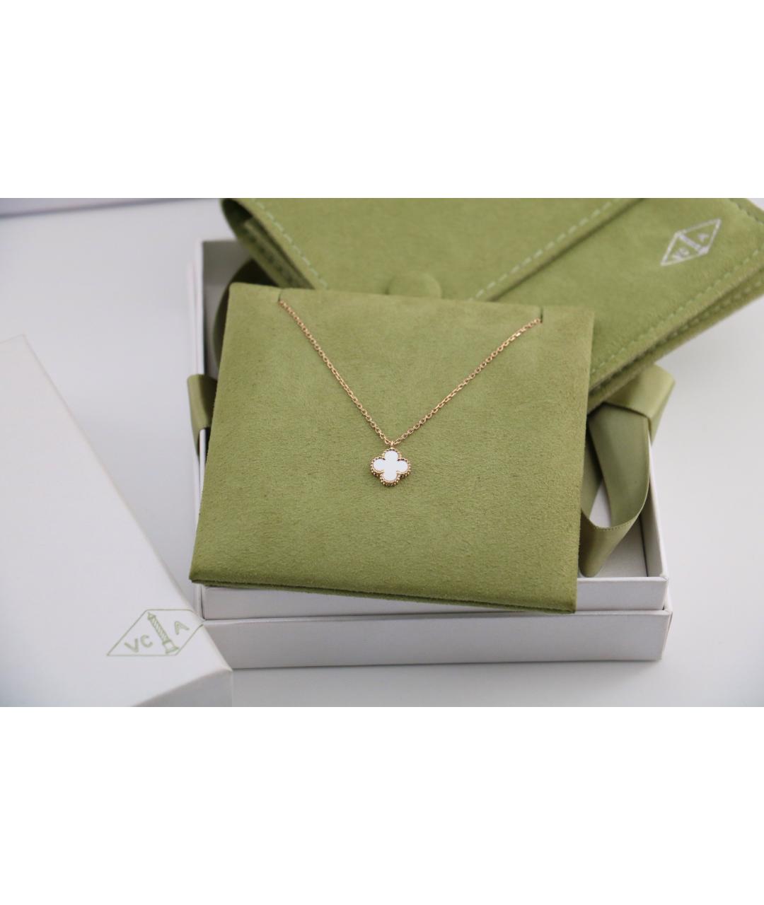 VAN CLEEF & ARPELS Белый кулон из желтого золота, фото 2