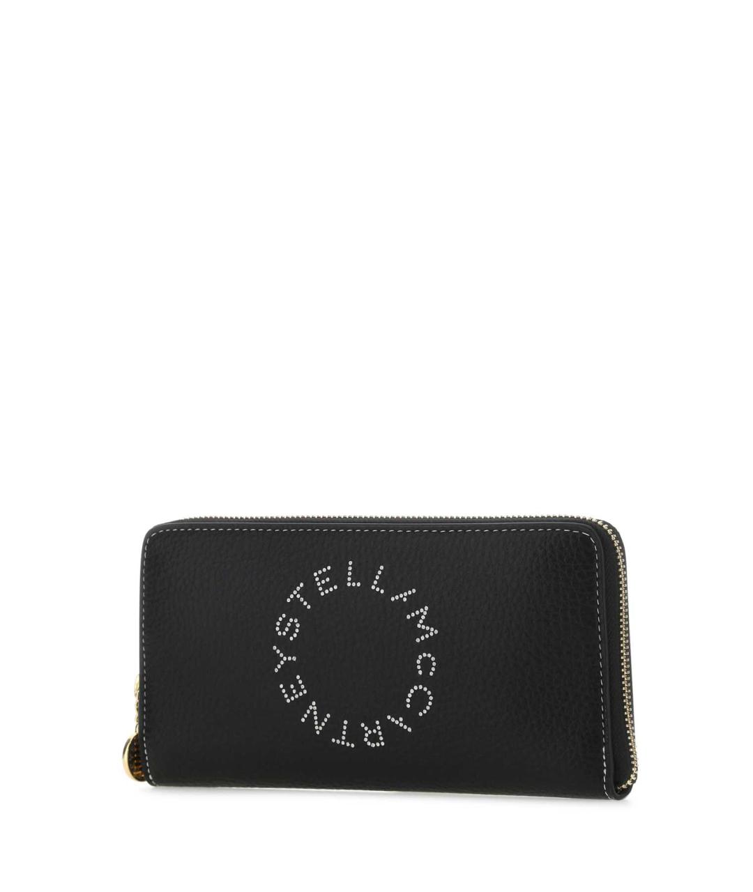 STELLA MCCARTNEY Черный кожаный кошелек, фото 2