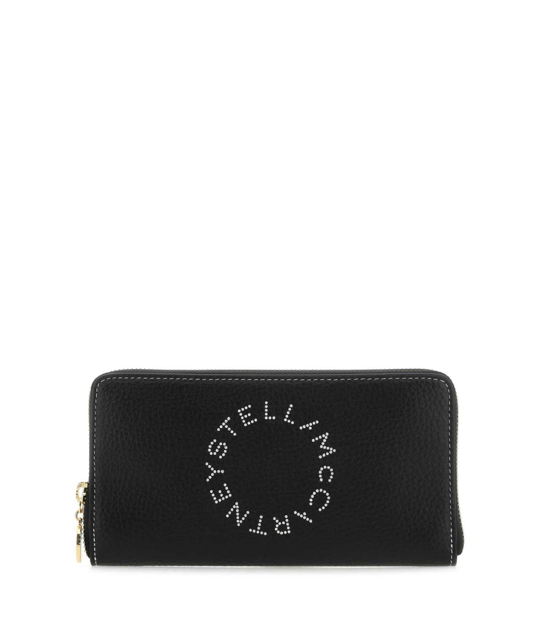 STELLA MCCARTNEY Черный кожаный кошелек, фото 1