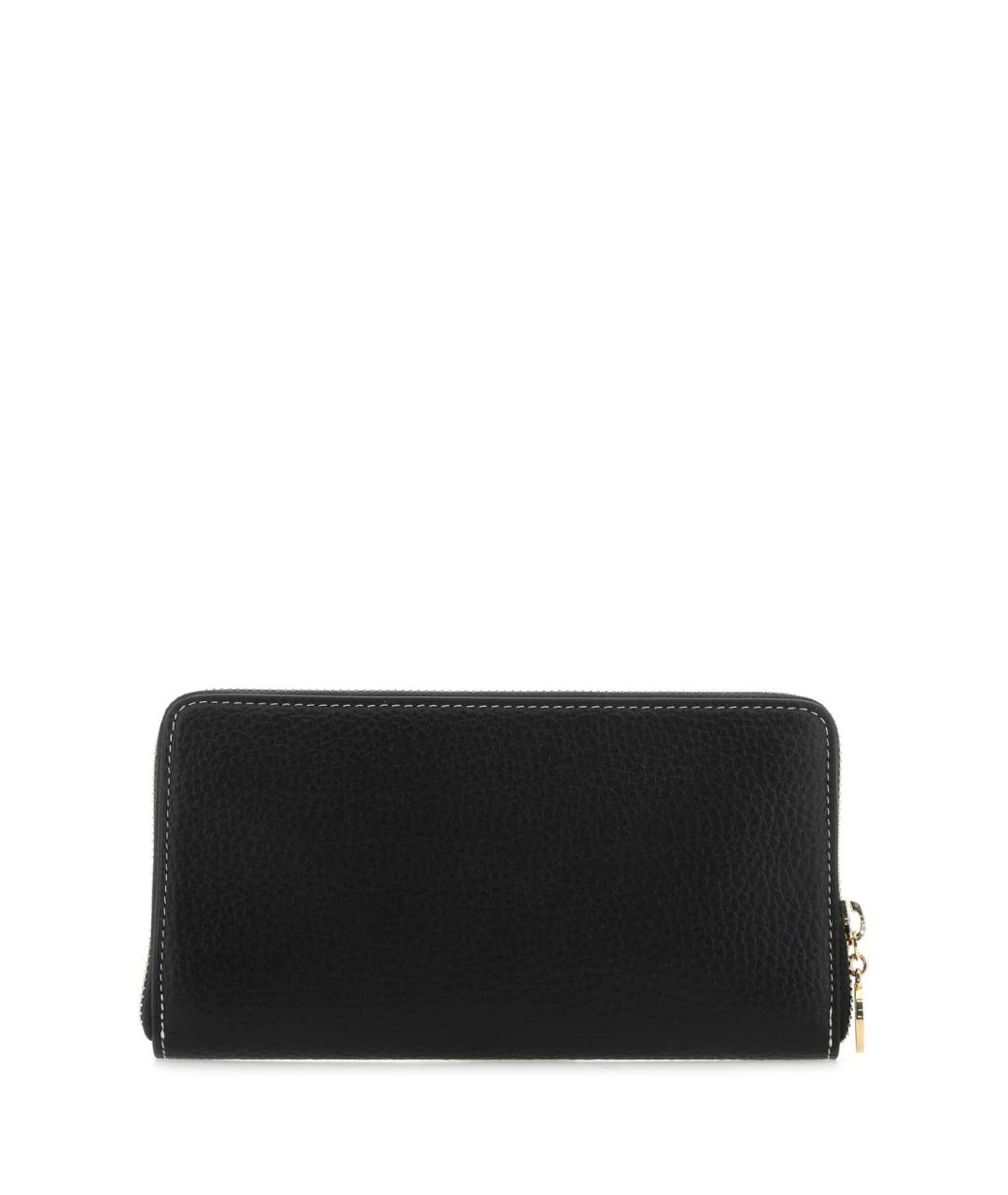 STELLA MCCARTNEY Черный кожаный кошелек, фото 3