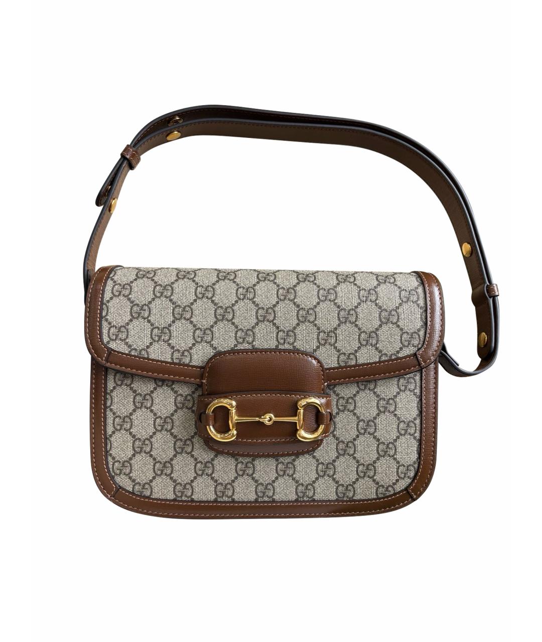 GUCCI Коричневая сумка через плечо, фото 1
